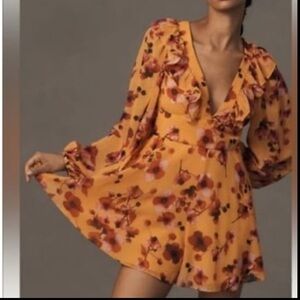 Hutch Vibrant Orange and Pink Romper